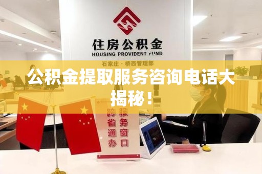 台江公积金提取服务咨询电话大揭秘！